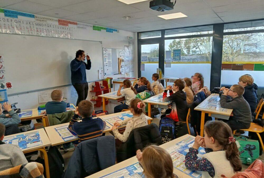 Intervention d’un animateur du programme Eco Pousse