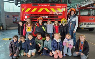 Les GS-CP visitent la caserne des pompiers.