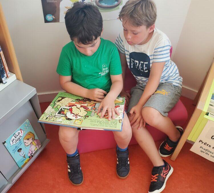 DERNIERE SEANCE A LA BIBLIOTHEQUE POUR LES GS-CP